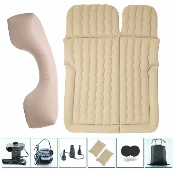 kitneed Auto Luftmatratze Aufblasbare Matratze PVC Matratze (Beige) kitneed Auto Luftmatratze Aufblasbare Matratze PVC Matratze (Beige)
