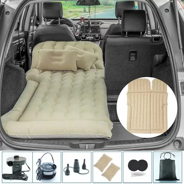 kitneed Auto Luftmatratze Aufblasbare Matratze PVC Matratze (Beige) kitneed Auto Luftmatratze Aufblasbare Matratze PVC Matratze (Beige)
