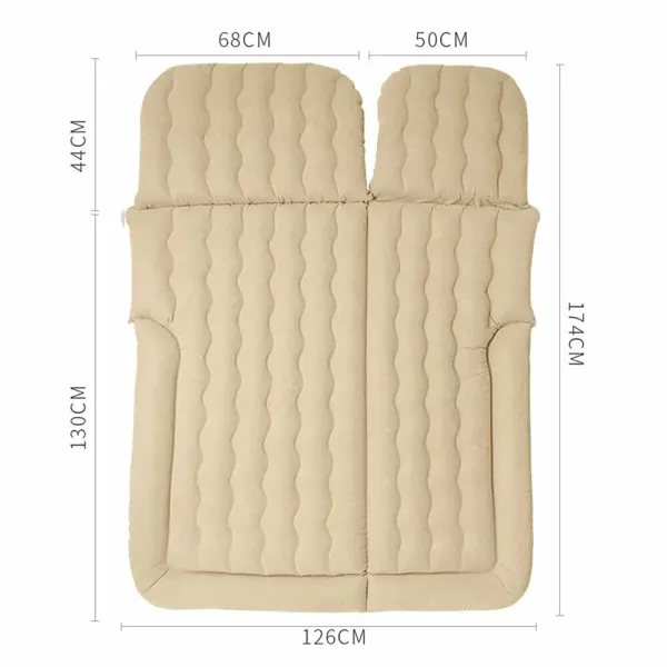 kitneed Auto Luftmatratze Aufblasbare Matratze PVC Matratze (Beige) kitneed Auto Luftmatratze Aufblasbare Matratze PVC Matratze (Beige)