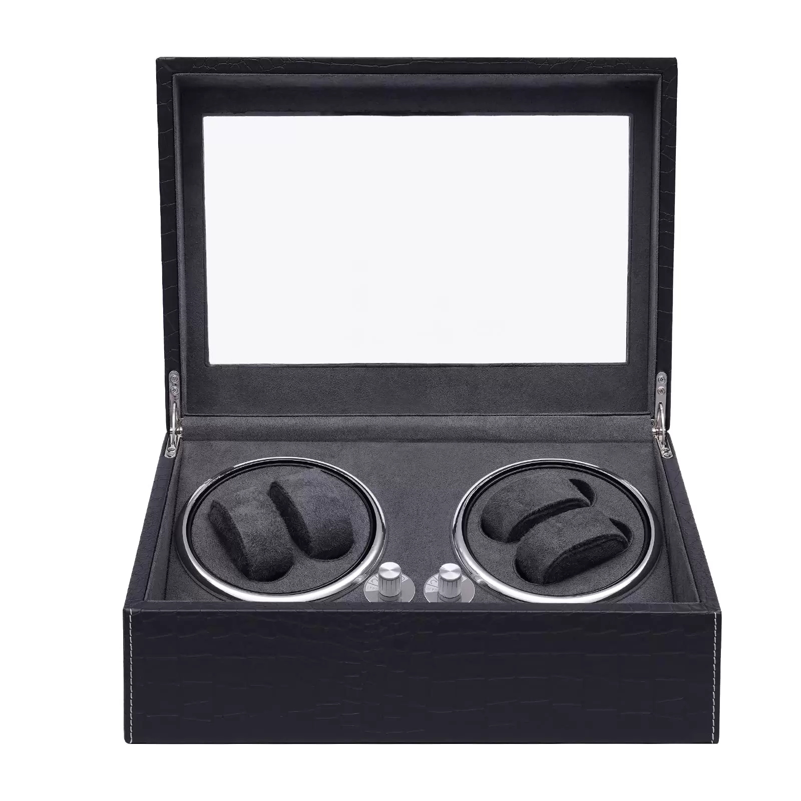 4+6 Uhr Box Automatische Uhrenbeweger aus PU für Uhrenshop Sammler Geschenk Schaukasten 4+6 Uhr Box Automatische Uhrenbeweger aus PU für Uhrenshop Sammler Geschenk Schaukasten