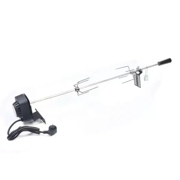 kitneed 220V BBQ Grillspieß mit Edelstahl Motor Rotisserie Drehspieß Gasgrill Set