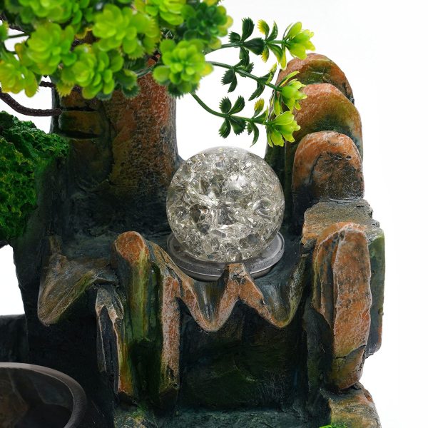 Zimmerbrunnen Brunnen mit Luftbefeuchter Polyresin Tischbrunnen mit Deko-Steingarten Teich Wasserspiel Desktop Wasserfall Zimmerbrunnen Brunnen mit Luftbefeuchter Polyresin Tischbrunnen mit Deko-Steingarten Teich Wasserspiel Desktop Wasserfall
