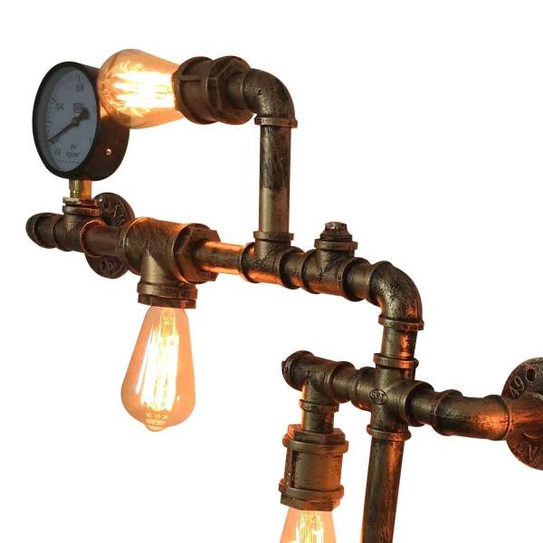 Wasserrohrform Metall Industrielle Kreative Wandleuchten 5 Glühbirnen Industrielampe Wand Lampe 220V Wasserrohrform Metall Industrielle Kreative Wandleuchten 5 Glühbirnen Industrielampe Wand Lampe 220V