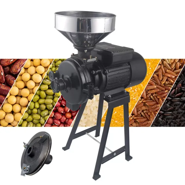 Getreidemühle Elektrisch  Trockenkorn Weizenmühle Schrotmühle Kaffeemühle, 1500W, 1400R / min