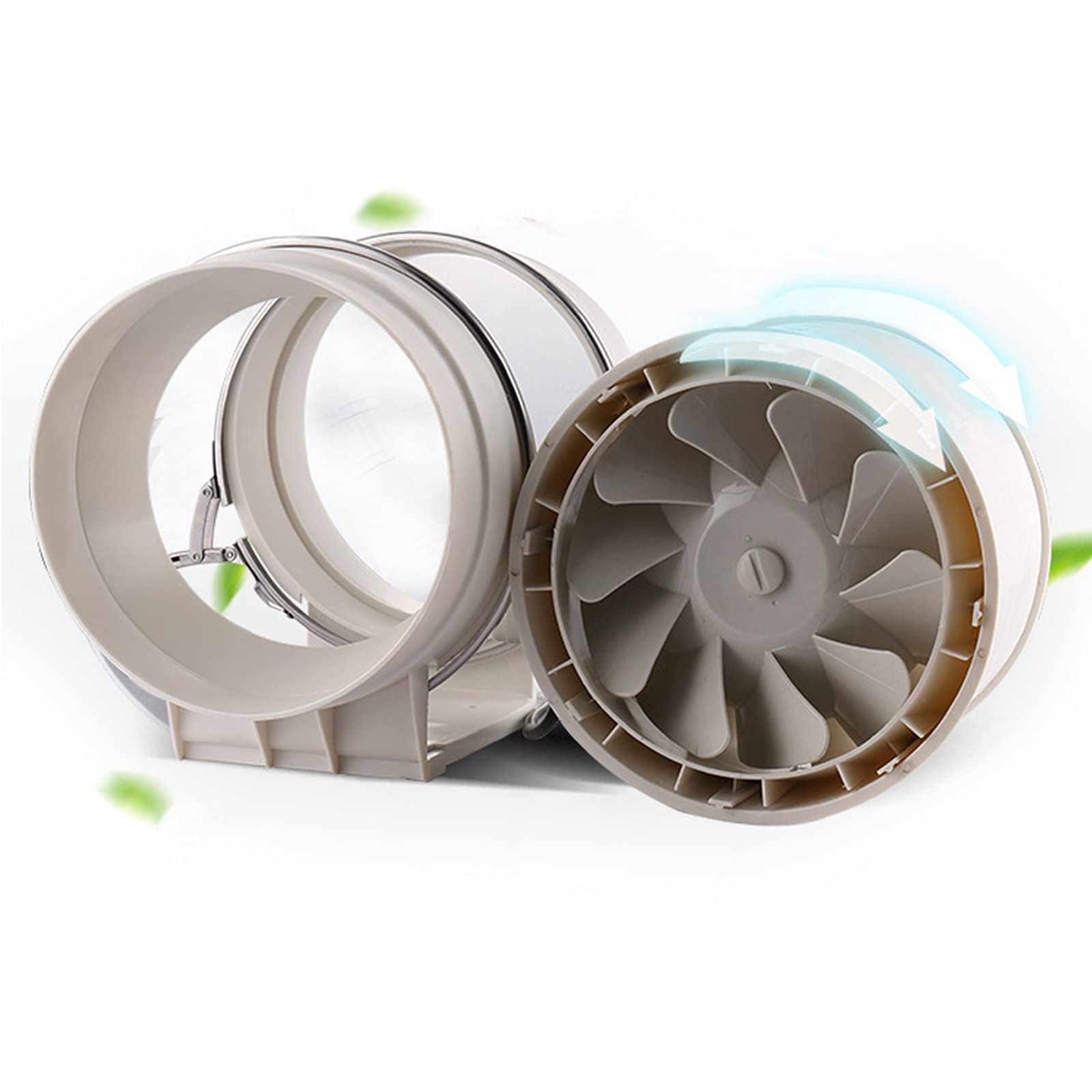 200 mm Ablüfter Rohrventilator mit Kugellager Ventilator Lüfter Vents,Rohrlüfter 900 m³/h 2600 U/min
