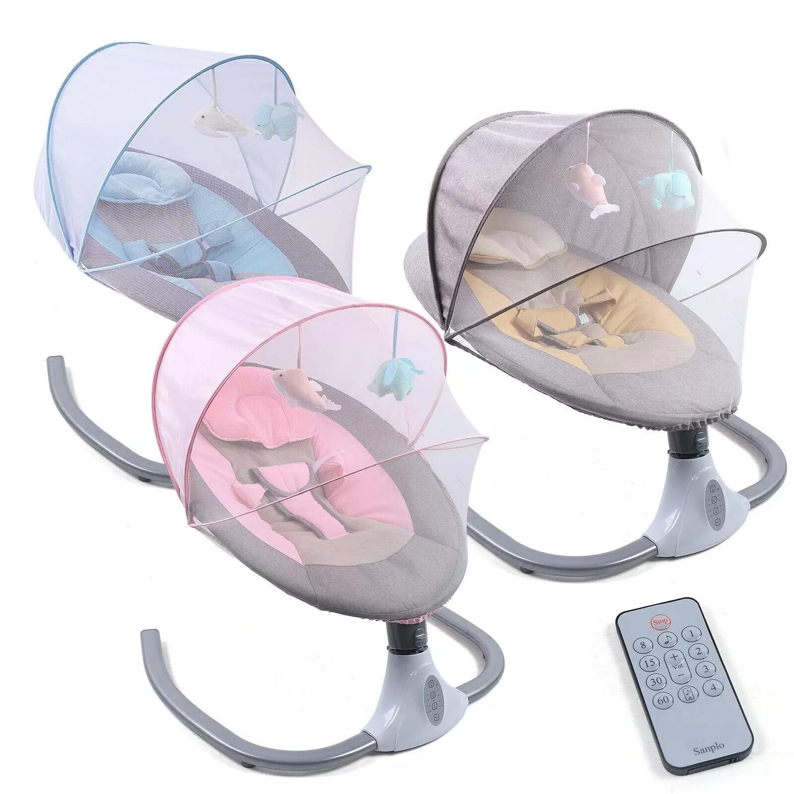 Schaukelstuhl Geschwindigkeitsverstellbare Baby Schaukelstuhl Mit Musik Timer für 0-12 Monate 3-12KG Baby Schaukelstuhl Geschwindigkeitsverstellbare Baby Schaukelstuhl Mit Musik Timer für 0-12 Monate 3-12KG Baby