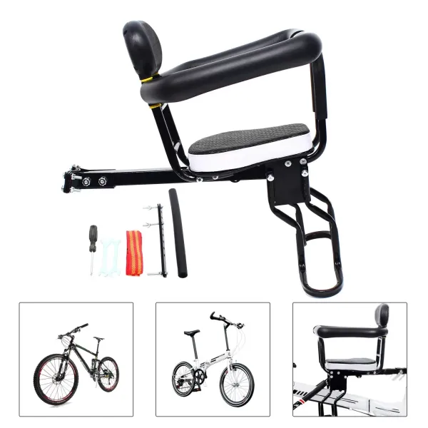 kitneed Kinderstuhl Fahrrad mit Abnehmbarer Leitplanke