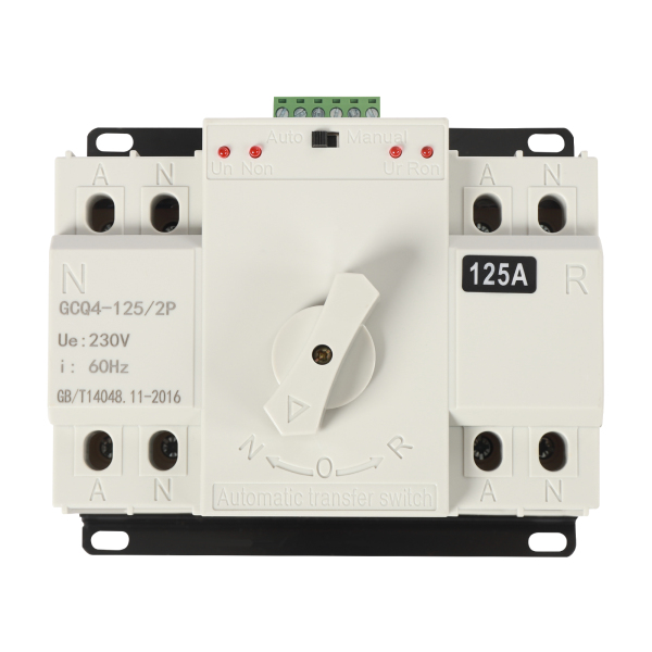 AC 230 V 2P 125 A ATS CB Dual Power Automatischer Transferschalter, für kommunale Stromversorgung, USV, Wechselrichter AC 230 V 2P 125 A ATS CB Dual Power Automatischer Transferschalter, für kommunale Stromversorgung, USV, Wechselrichter