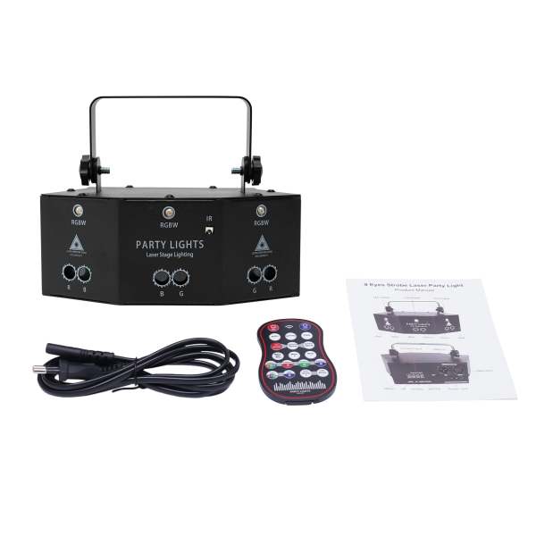 9-Eyes Laser LED RGB Licht DJ Projektor Disco Bühnenbeleuchtung Lichteffekt DMX Effektstrahler Geschenk 9-Eyes Laser LED RGB Licht DJ Projektor Disco Bühnenbeleuchtung Lichteffekt DMX Effektstrahler Geschenk